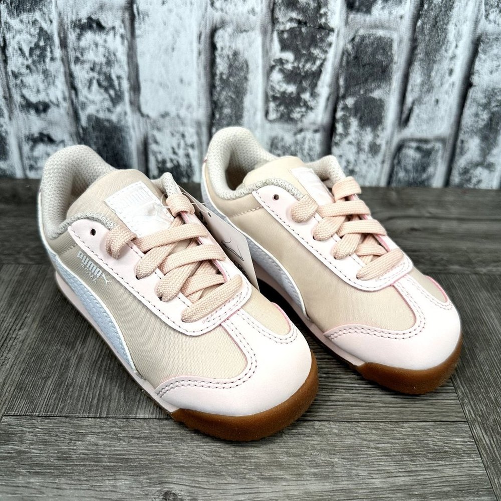 Puma Roma Basic Summer toddler girl size 8c Pink Sneakers 359842-15 - Picture 3 of 9